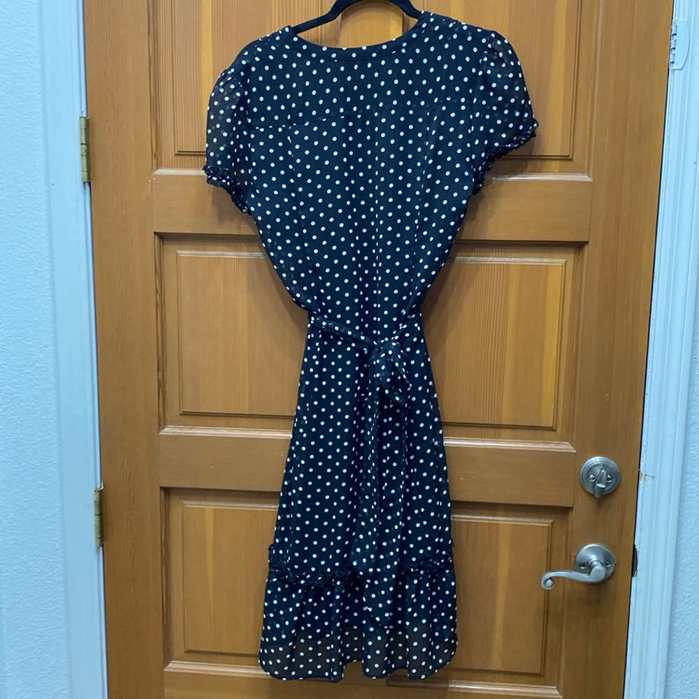 Chiasso black Polka Dot Feminine Dress - Picture 4 of 4